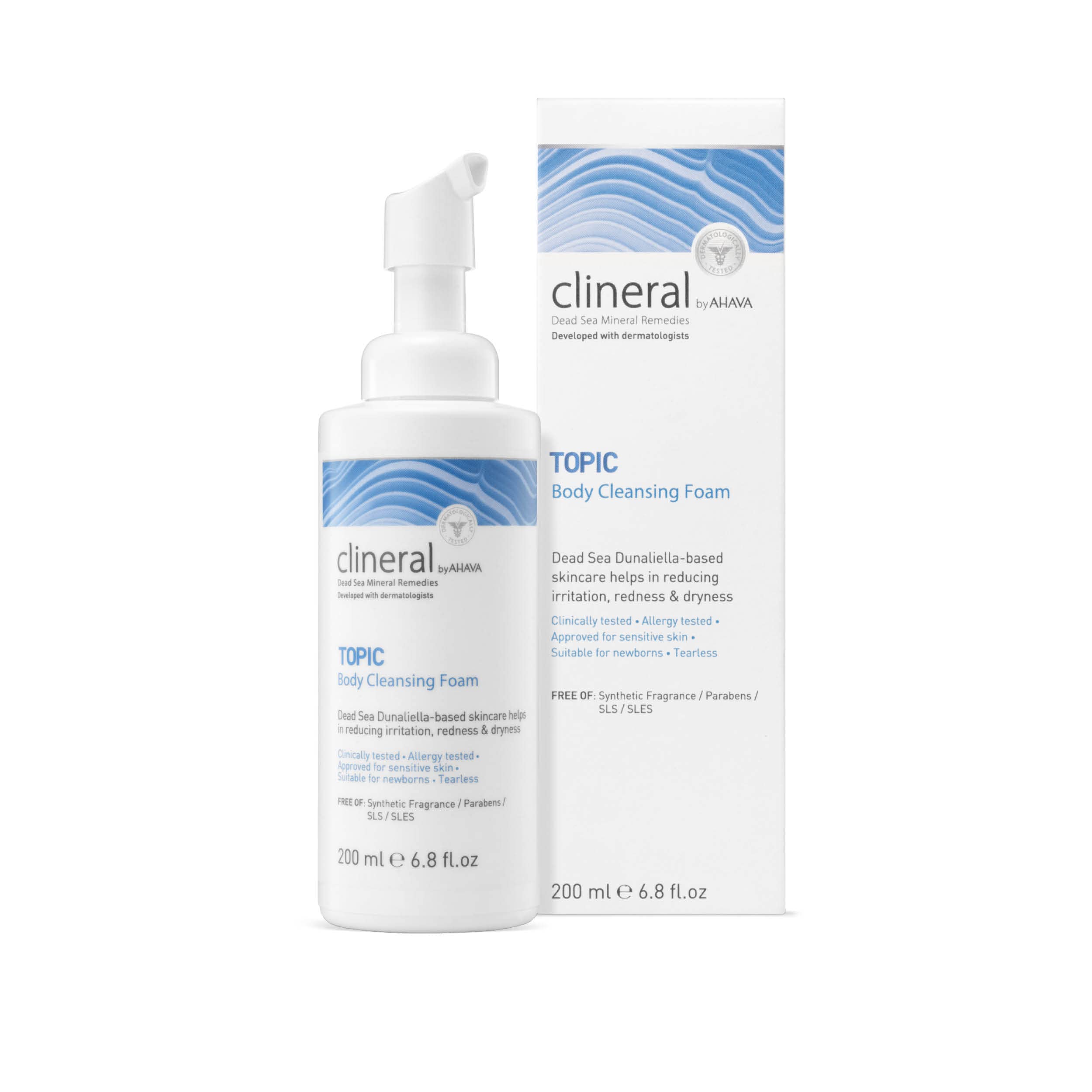 ahava-clineral-topic-body-cleansing-foam-200-ml image 2