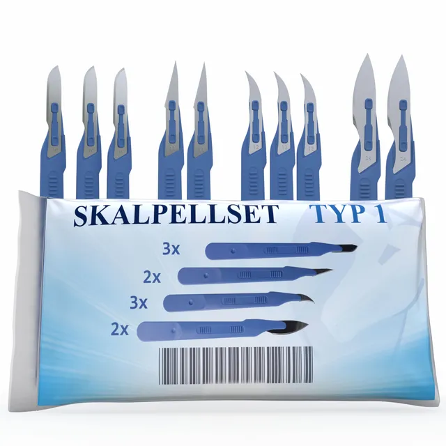 horn-medical-einweg-skalpell-set-typ-i-steril-10er image 1