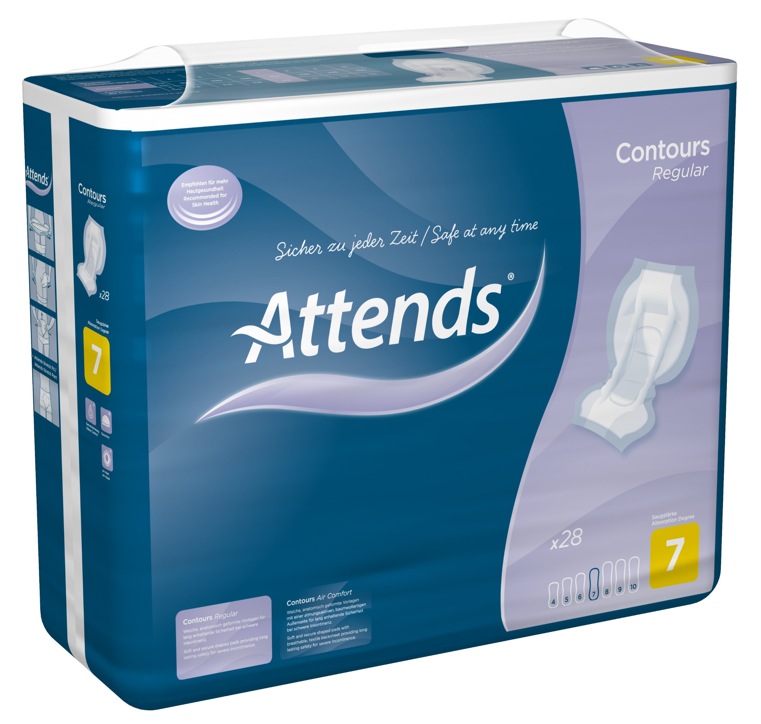 attends-contours-regular-7-inkontinenz-pad-28-st-ck image 1
