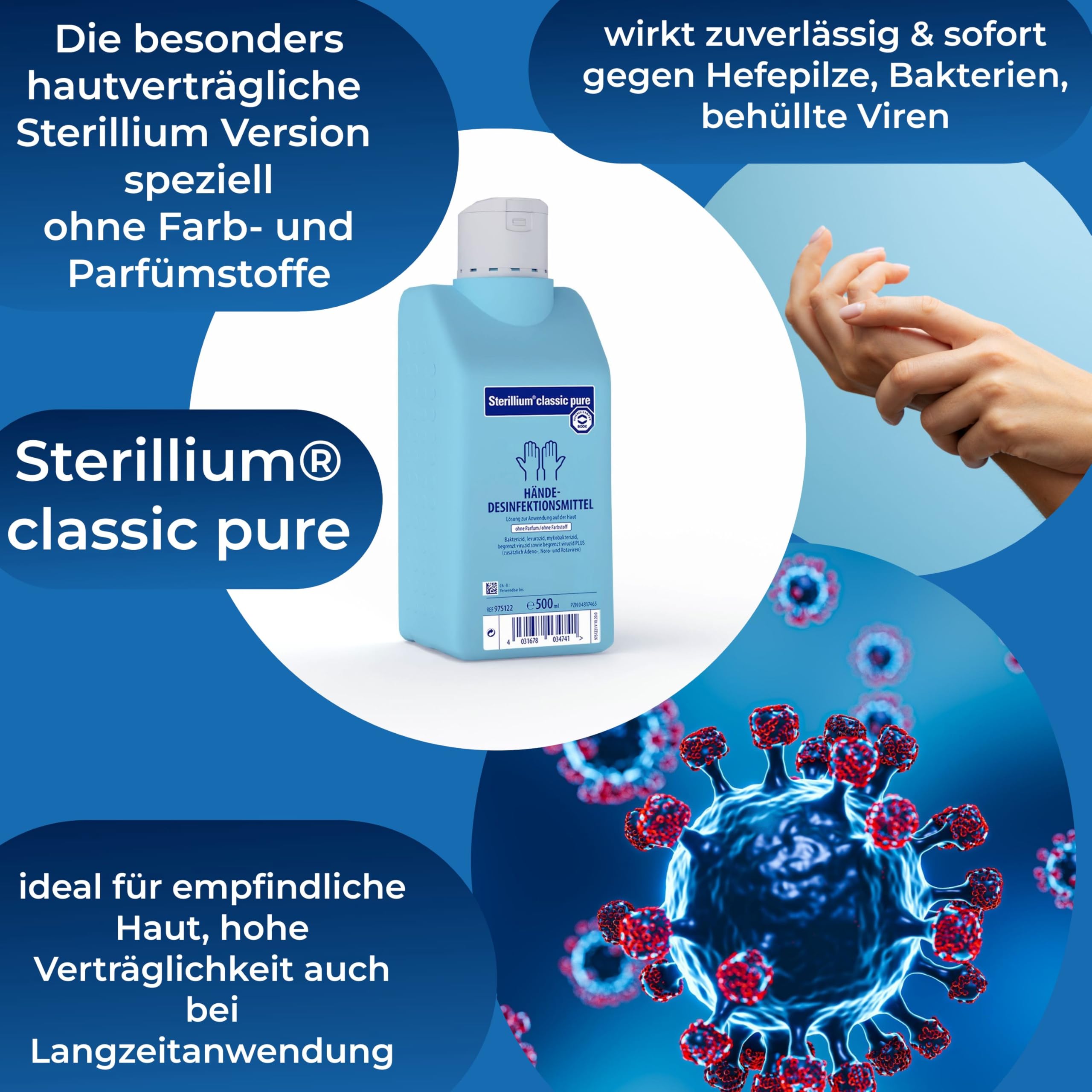 sterillium-classic-pure-h-ndedesinfektion-2-x-500-ml-mit-horn-dosierpumpe image 2