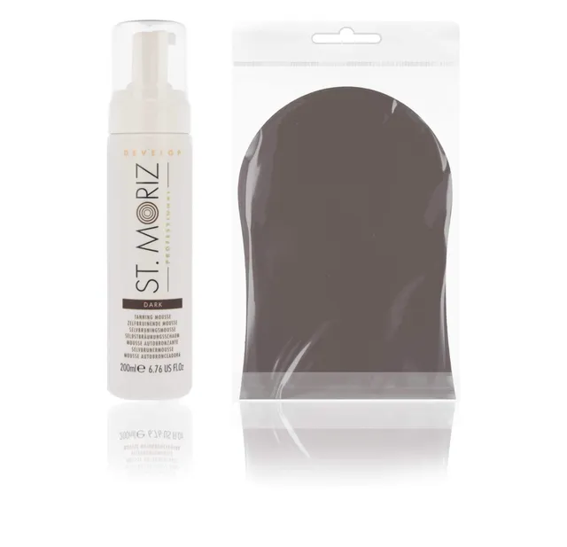 st-moriz-professional-self-tanning-mousse-dark-200-ml-applikator image 1