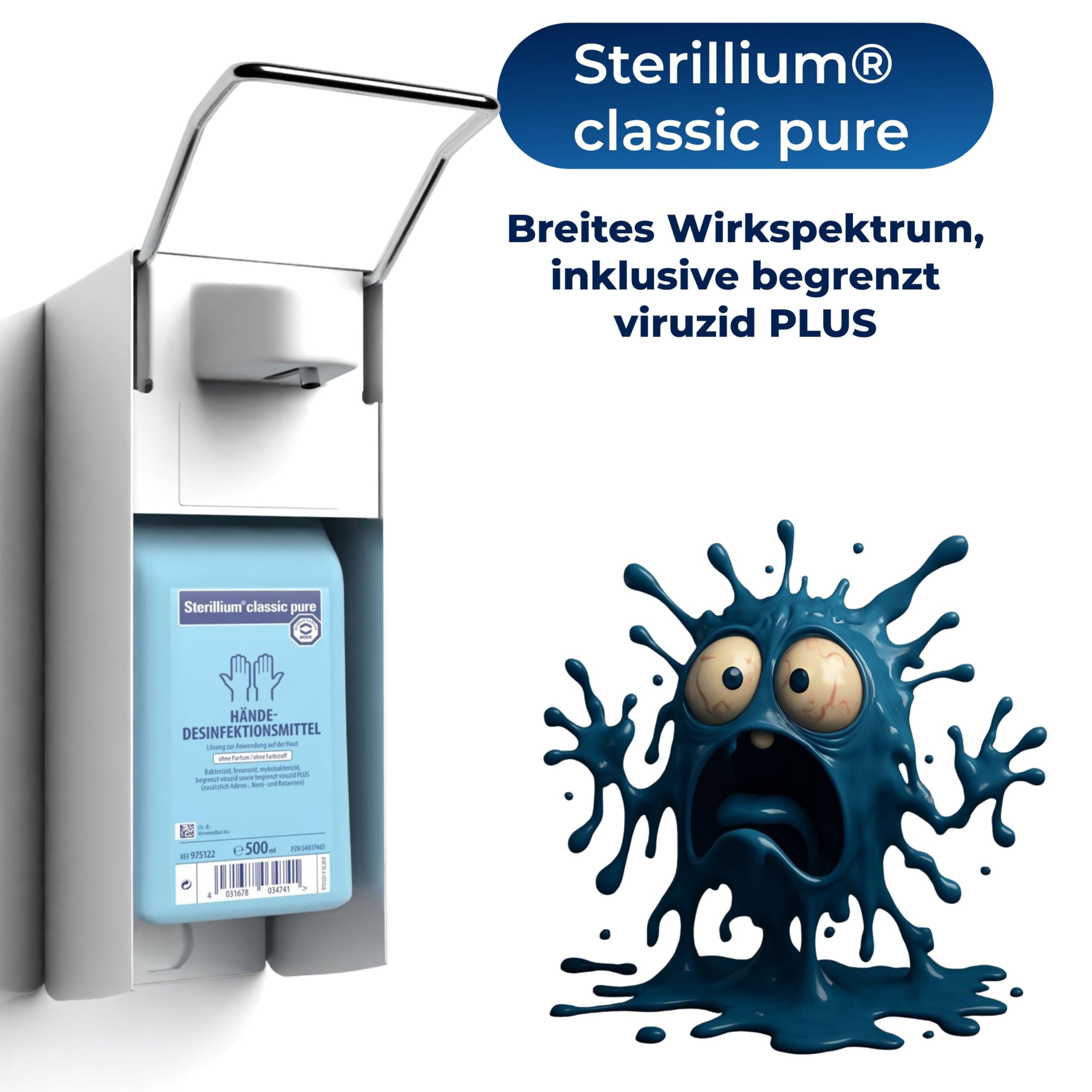 horn-medical-langarm-wandspender-aluminium-starterset-mit-sterillium-classic-pur-2 image 7