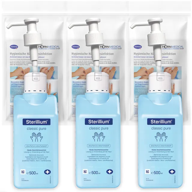 horn-medical-dosierpumpen-set-mit-sterillium-classic-pure-3x500ml image 1