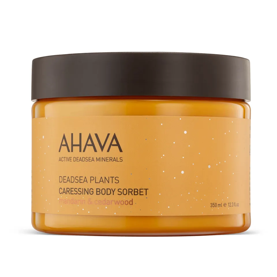 ahava-verw-hnendes-k-rper-sorbet-feuchtigkeitscreme-350-ml-mandarine-zedernholz image 1