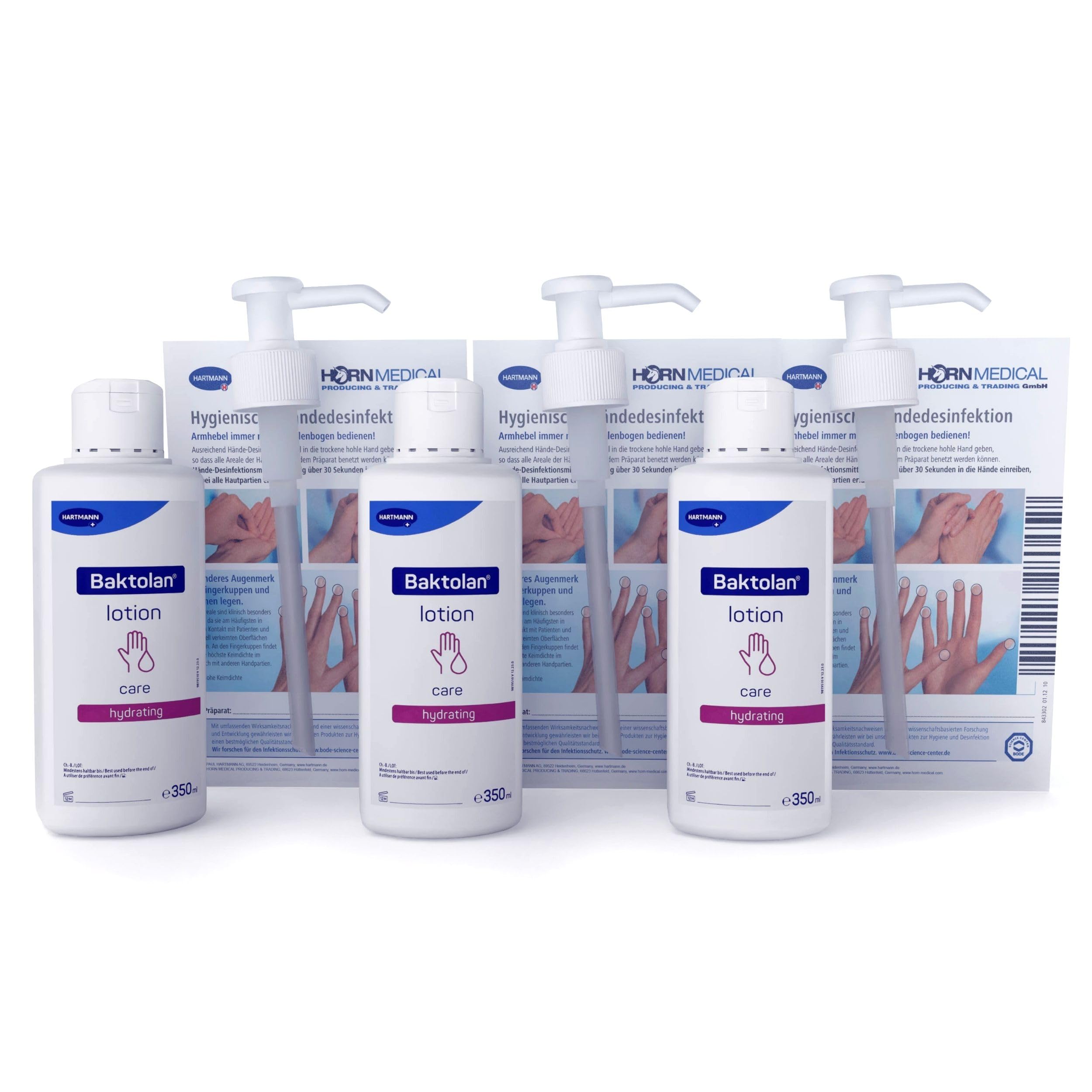 horn-medical-dosierpumpe-mit-baktolan-pflegelotion-3-x-350-ml image 1