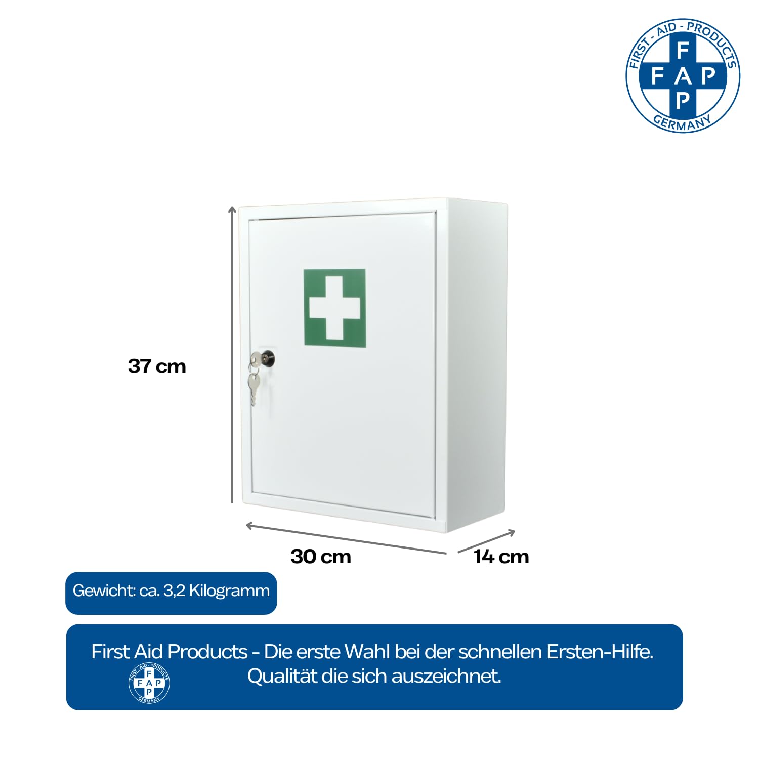 fap-first-aid-products-verbandschrank-a-erste-hilfe-schrank-metall-mit-din-13157 image 2