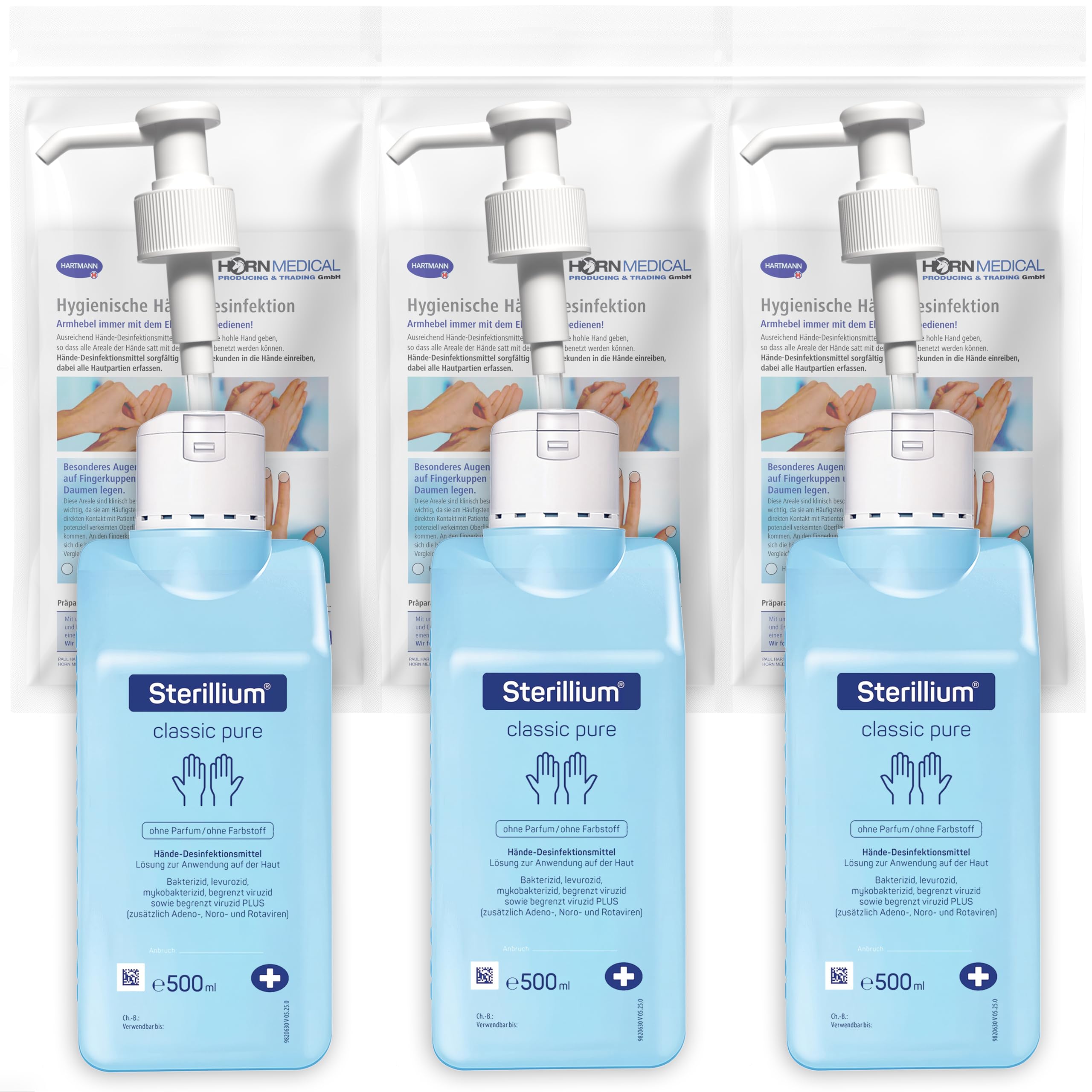 horn-medical-dosierpumpen-set-mit-sterillium-classic-pure-3x500ml image 1
