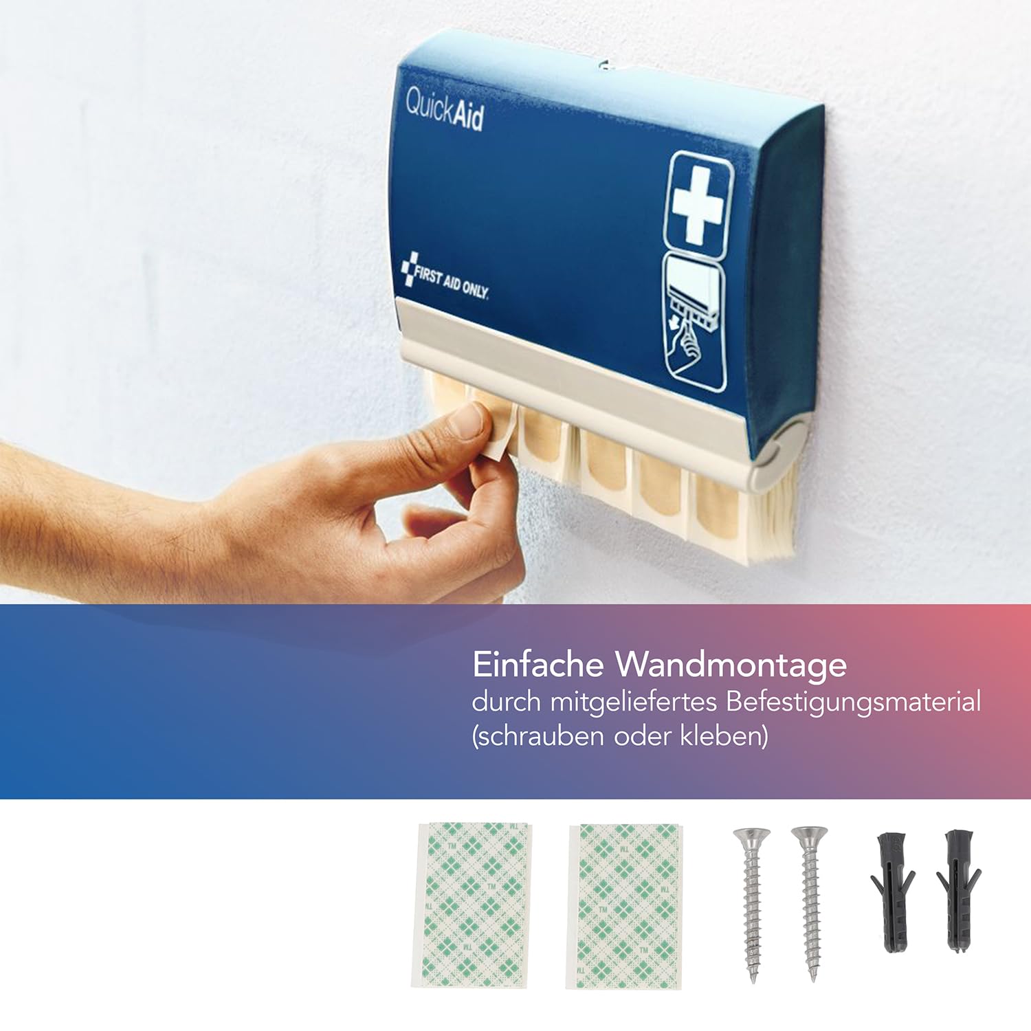 first-aid-only-quickaid-pflasterspender-p-44001-00-90-wasserfeste-pflaster-mit-w image 3