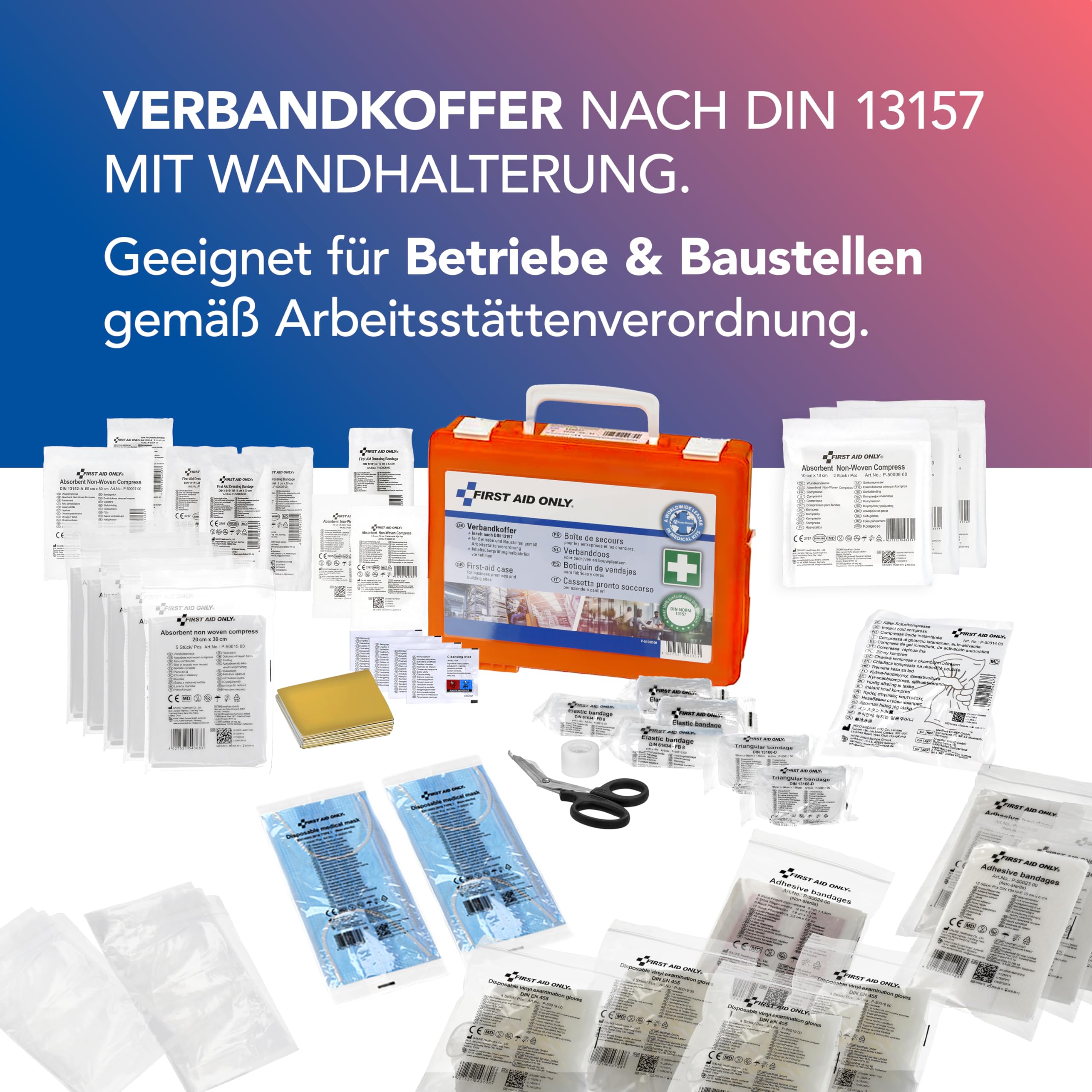 first-aid-only-erste-hilfe-koffer-din-13157-2021-mit-wandhalterung image 2