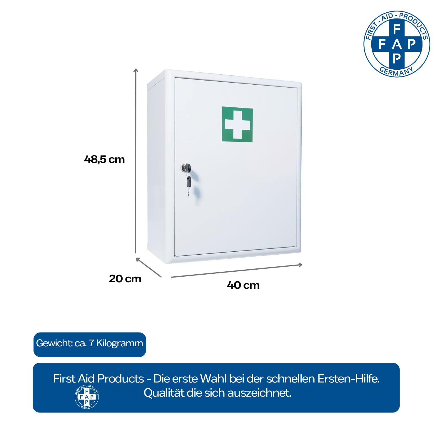fap-first-aid-products-verbandschrank-c-erste-hilfe-schrank-metall-mit-din-13157 image 2