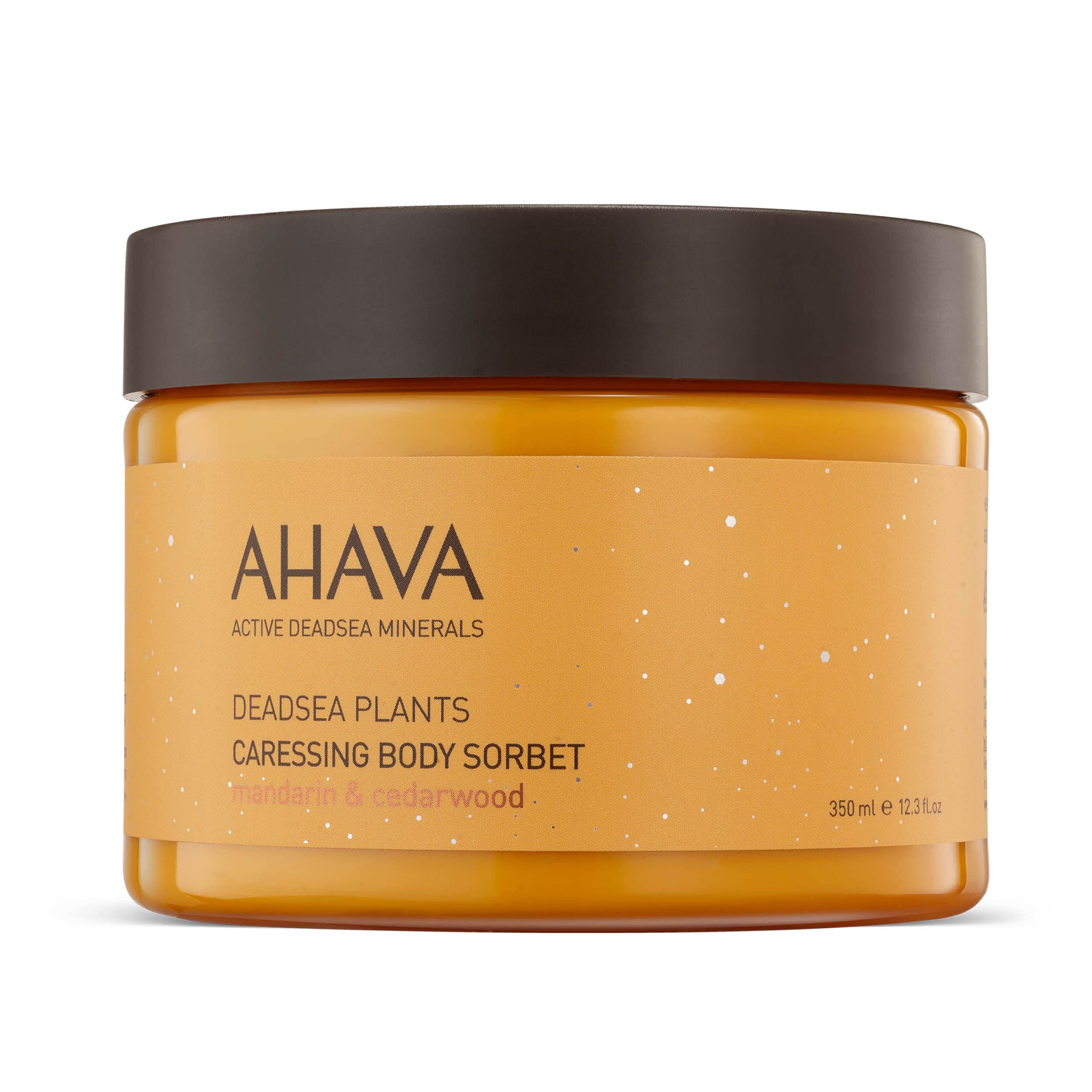 ahava-verw-hnendes-k-rper-sorbet-feuchtigkeitscreme-350-ml-mandarine-zedernholz image 1