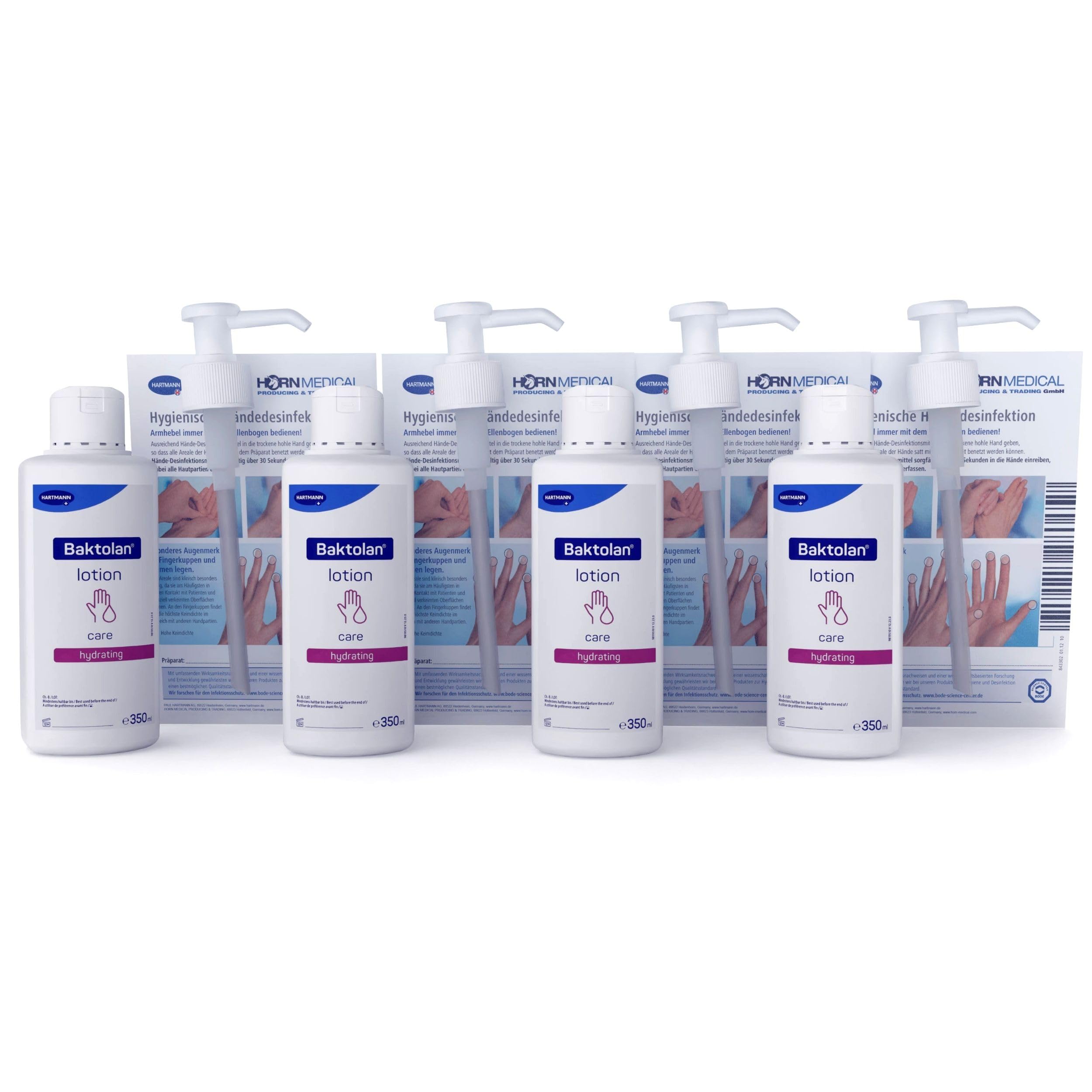 horn-medical-dosierpumpe-mit-baktolan-pflegelotion-4-x-350-ml image 1