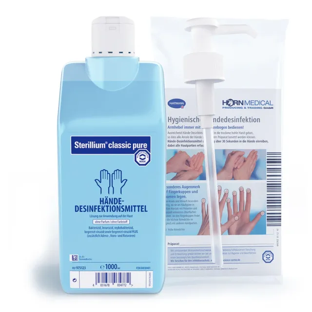 horn-medical-dosierpumpe-mit-sterillium-classic-pure-h-ndedesinfektionsmittel-1x image 1