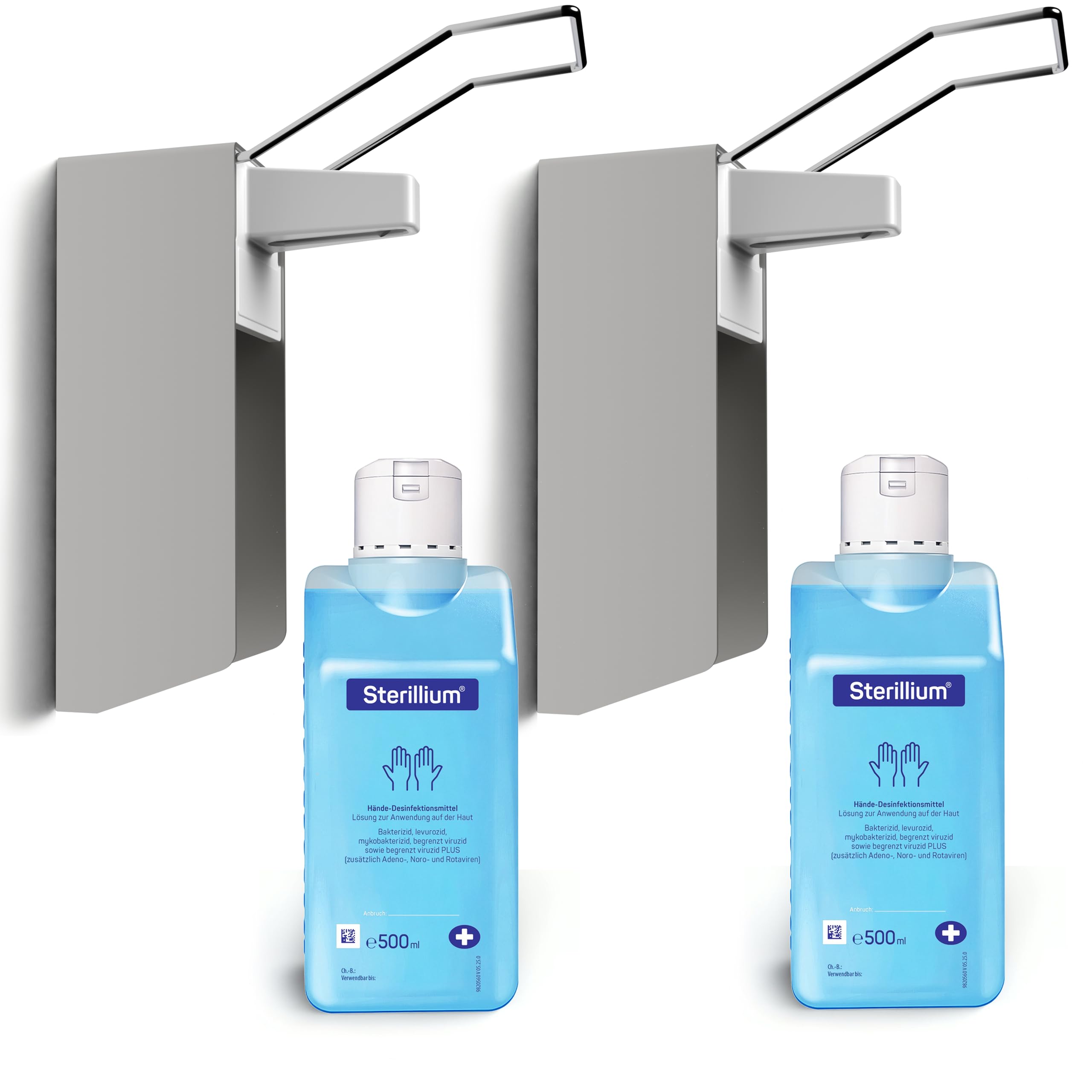 horn-medical-langarm-wandspender-aluminium-starterset-mit-2x-sterillium-500-ml image 1