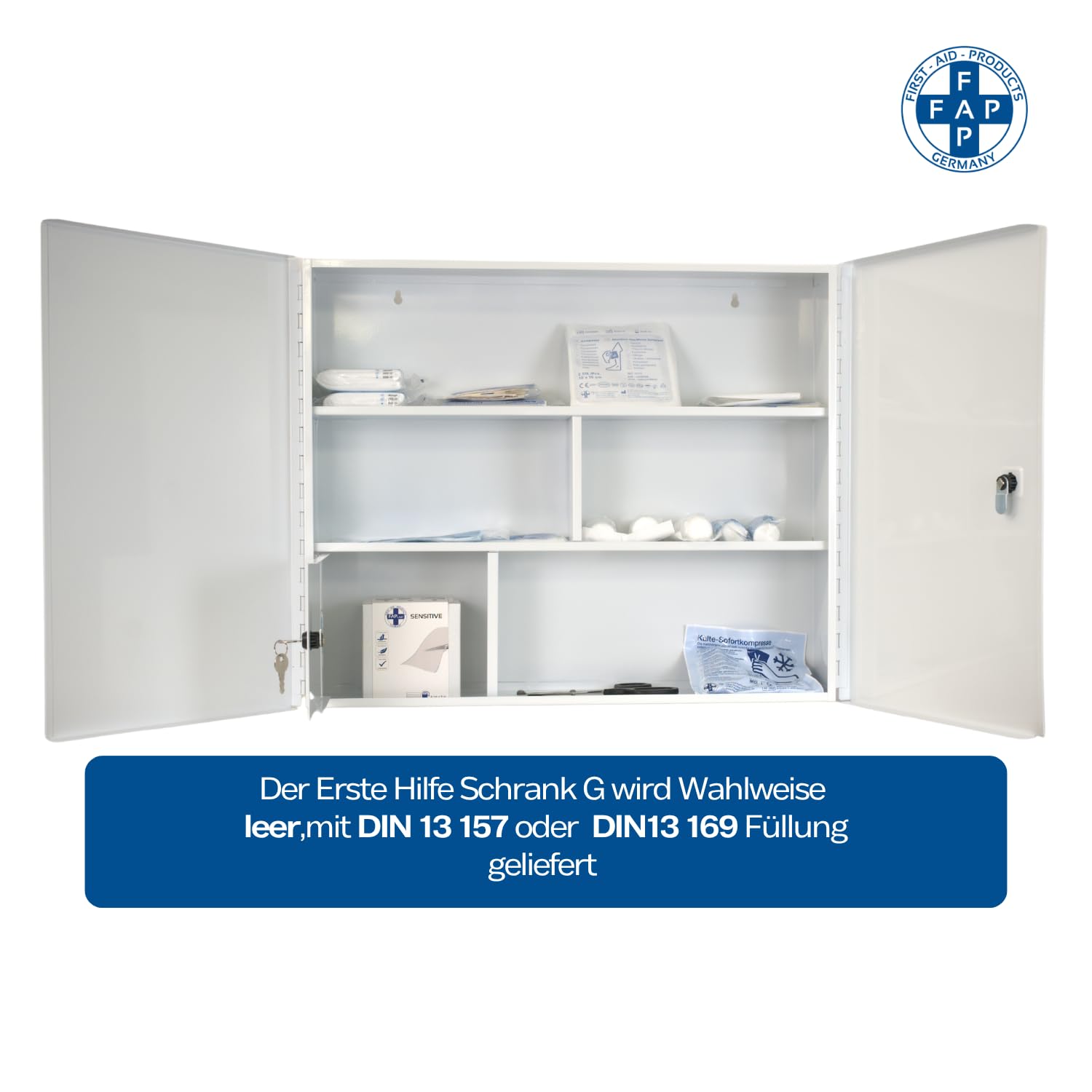 fap-first-aid-products-verbandschrank-g-erste-hilfe-schrank-metall-mit-din-13169 image 5