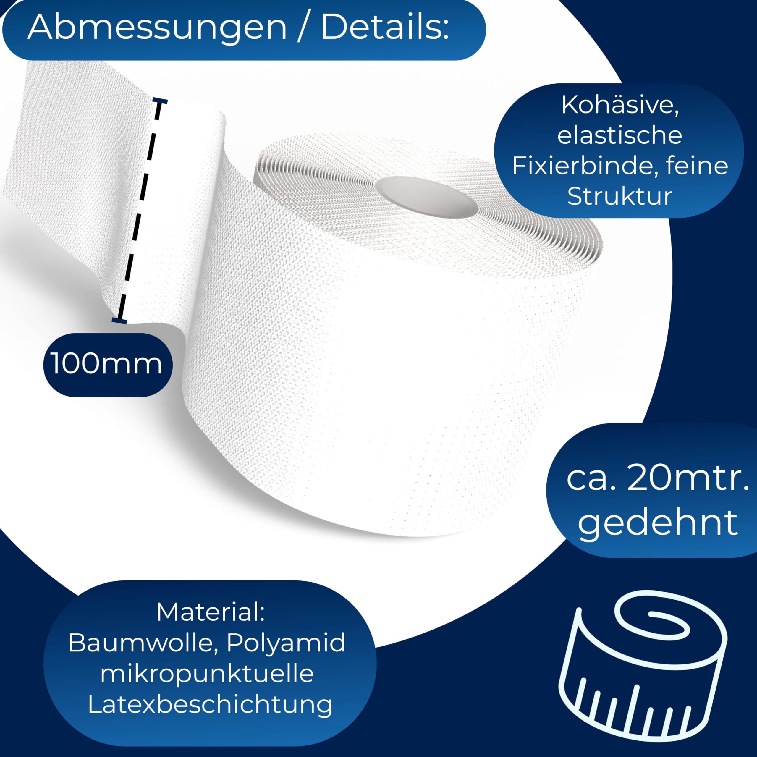 horn-haft-fein-color-koh-sive-fixierbinde-wei-10-cm-x-20-m image 7