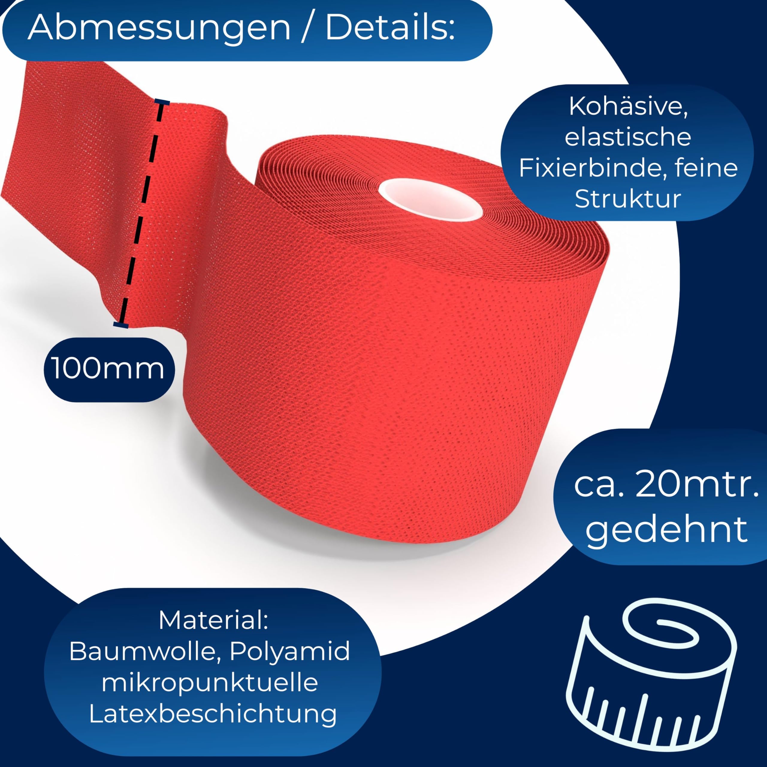 horn-haft-fein-color-fixierbinde-rot-10-cm-x-20-m image 7