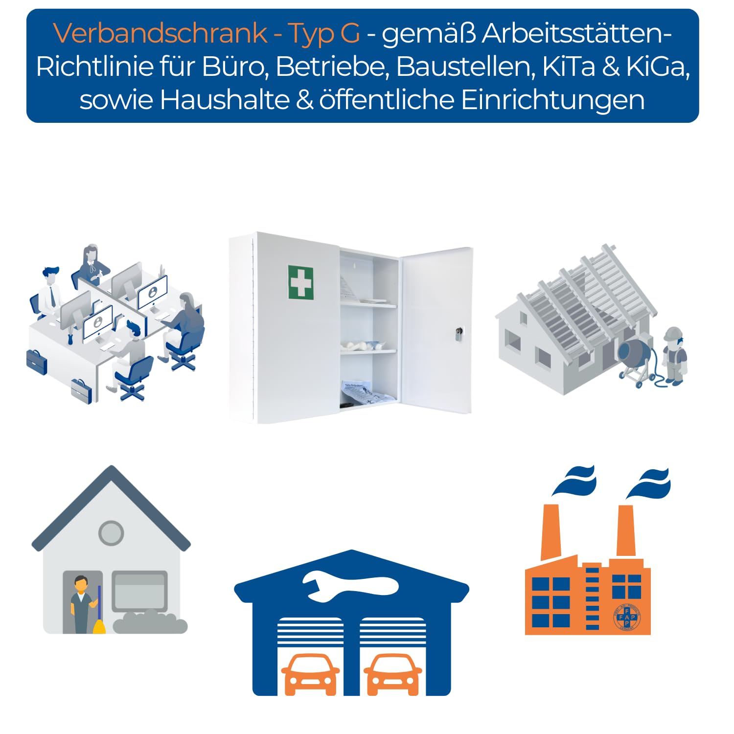 fap-first-aid-products-verbandschrank-g-erste-hilfe-schrank-metall-mit-din-13169 image 7