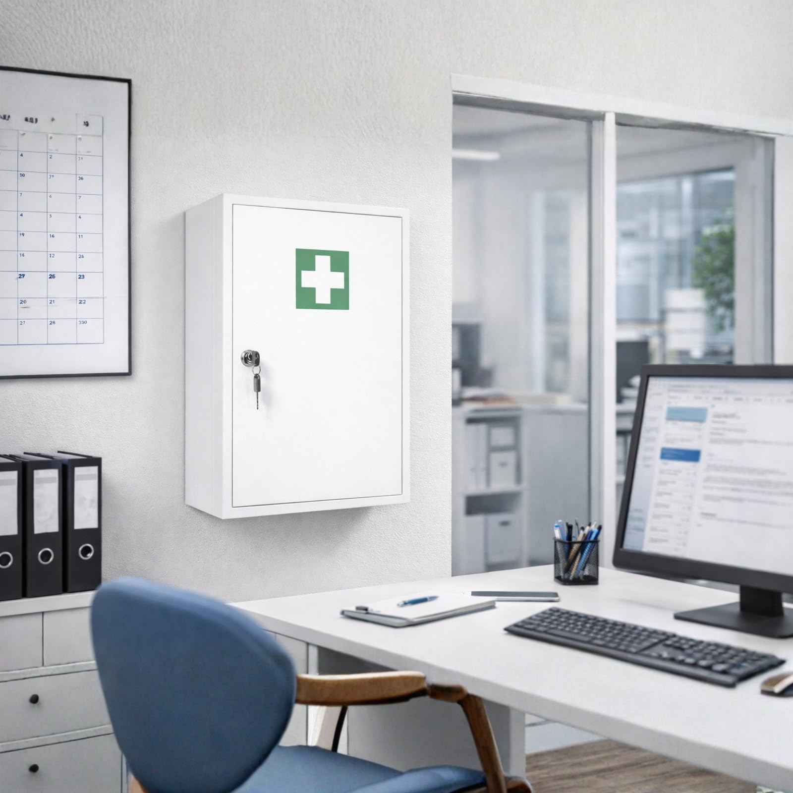 fap-first-aid-products-verbandschrank-b-erste-hilfe-schrank-metall-mit-din-13157 image 2
