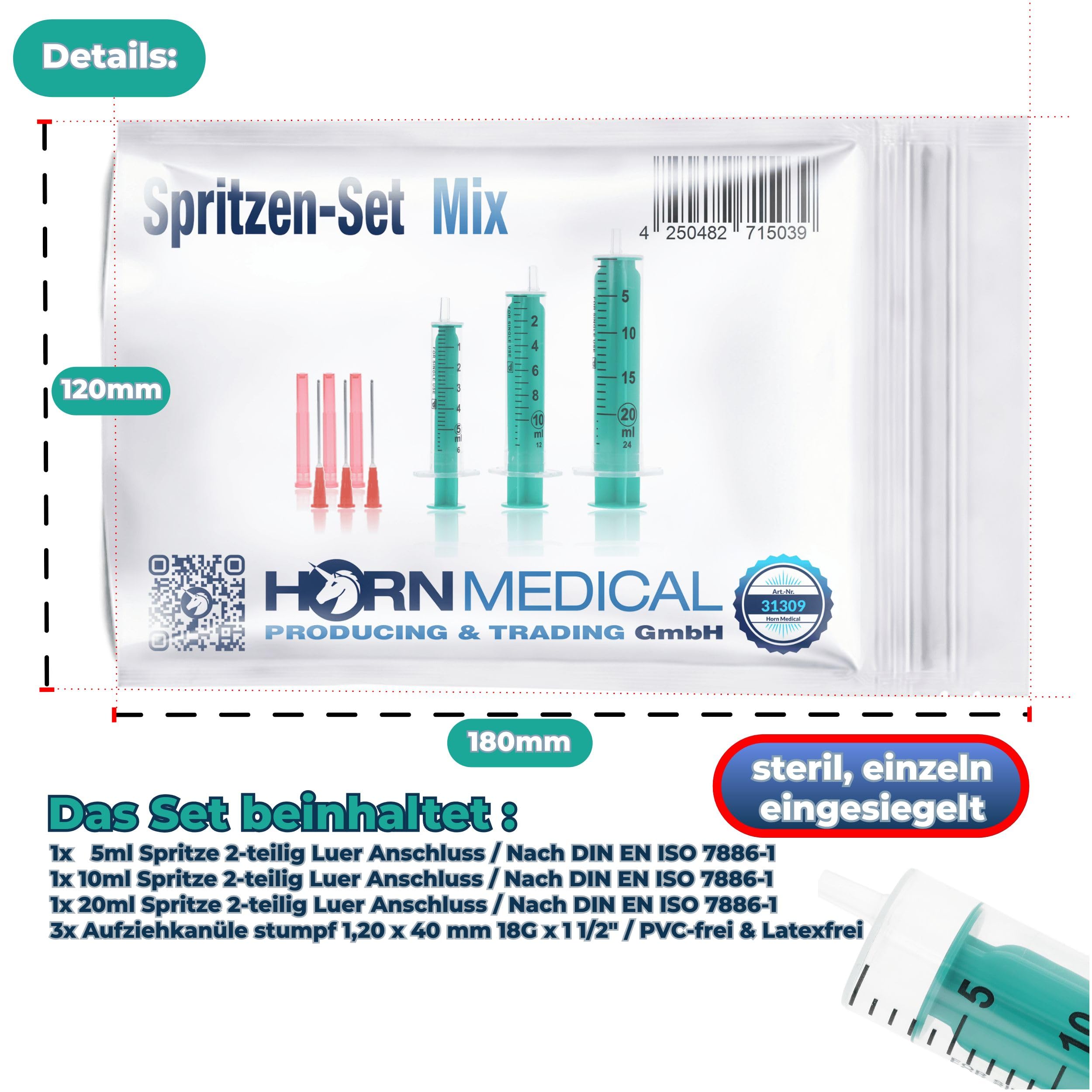 horn-medical-spritzen-set-hobby-handwerk-3er-set-5-ml-10-ml-20-ml-mit-stumpfen-k image 2