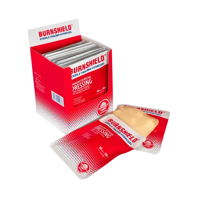 burnshield-wundauflage-100-x-100-mm-steriler-brandverband-15er-spender image 1