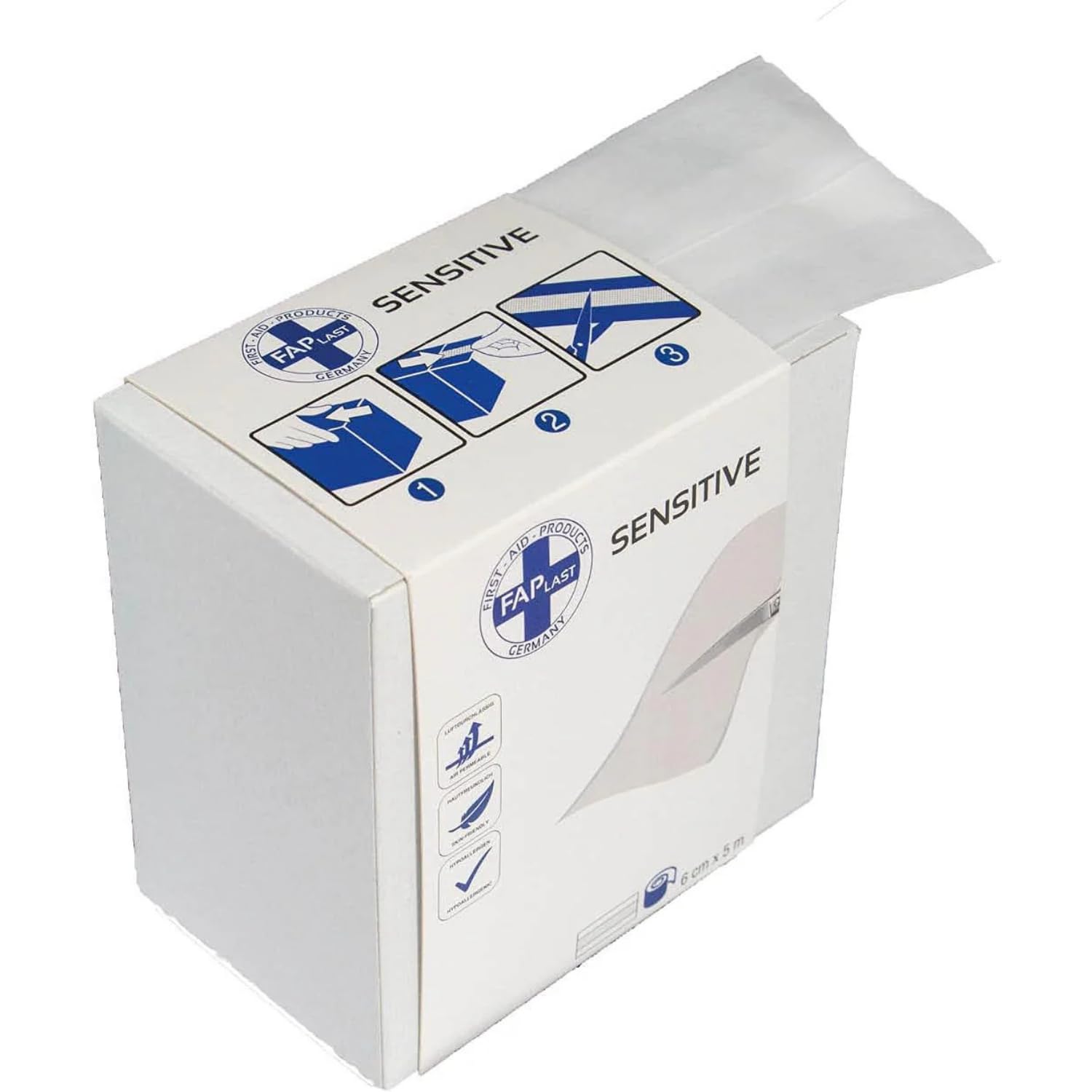 fap-first-aid-products-wundschnellverband-sensitive-6cm-x-5m image 1